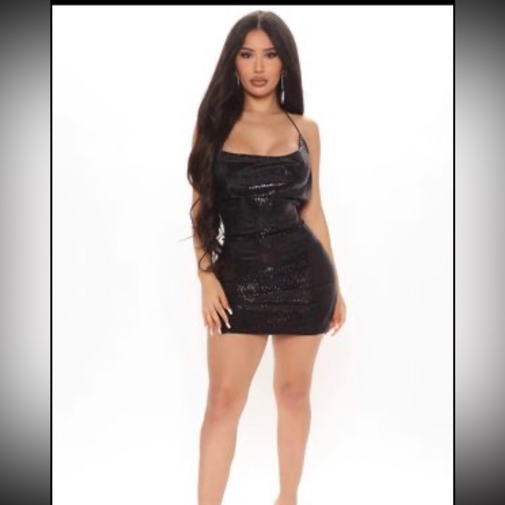 Black sparkle dress